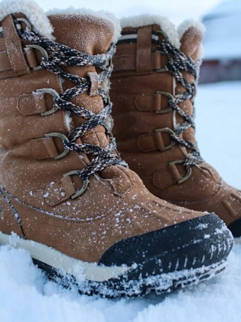 Bearpaw Desdemona Hickory Brown Suede Waterproof Winter Boots Women's Sz 8